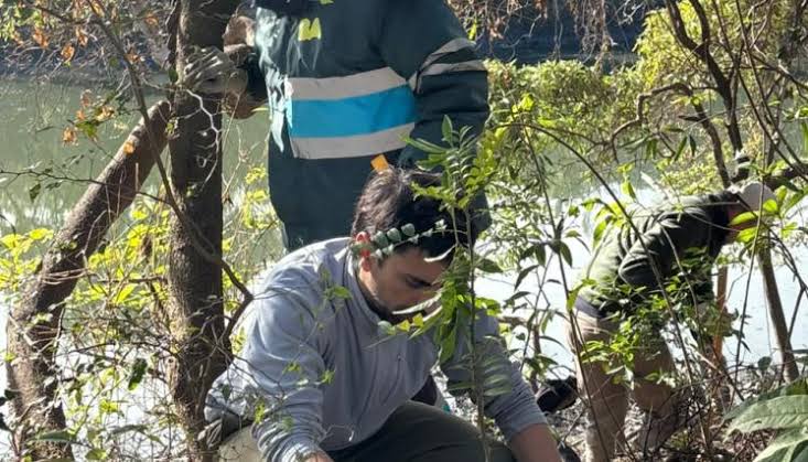 Voluntarios recogieron frutos en la Reserva Ecológica Lago Lugano