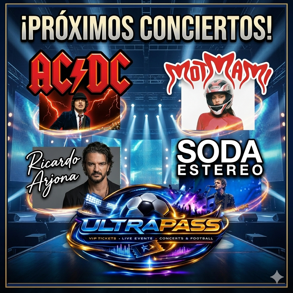 Agenda de recitales en Capital Federal ac/dc rosalia