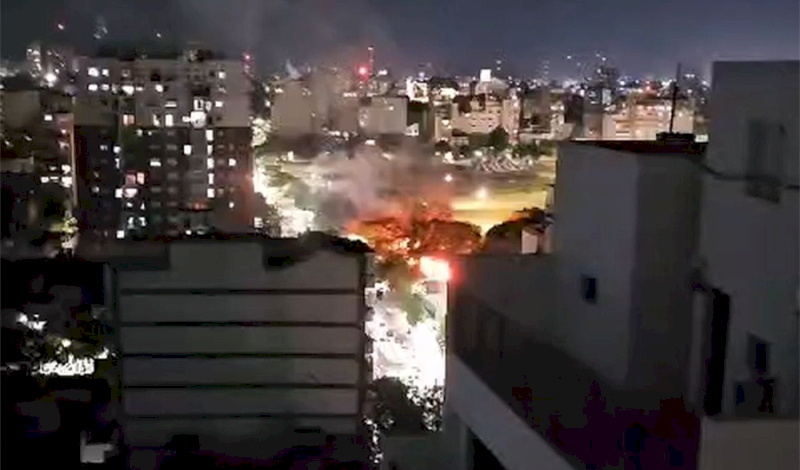 Un incendio destruyó gran parte de la Huerta de Garay en Parque Patricios