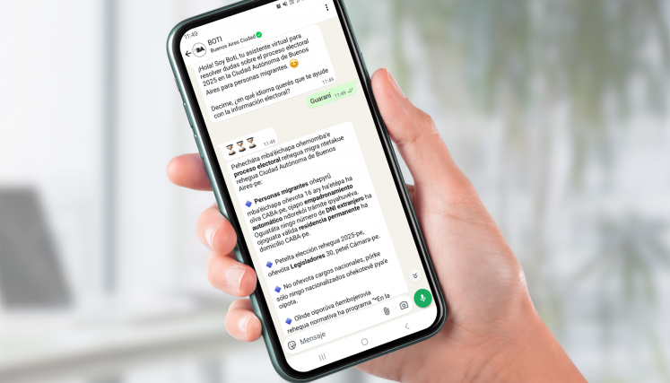 Boti utilizó inteligencia artificial para orientar a migrantes durante las elecciones porteñas