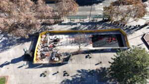 Plaza Constitución tendrá áreas de ejercicio y un patio infantil inspirado en los trenes