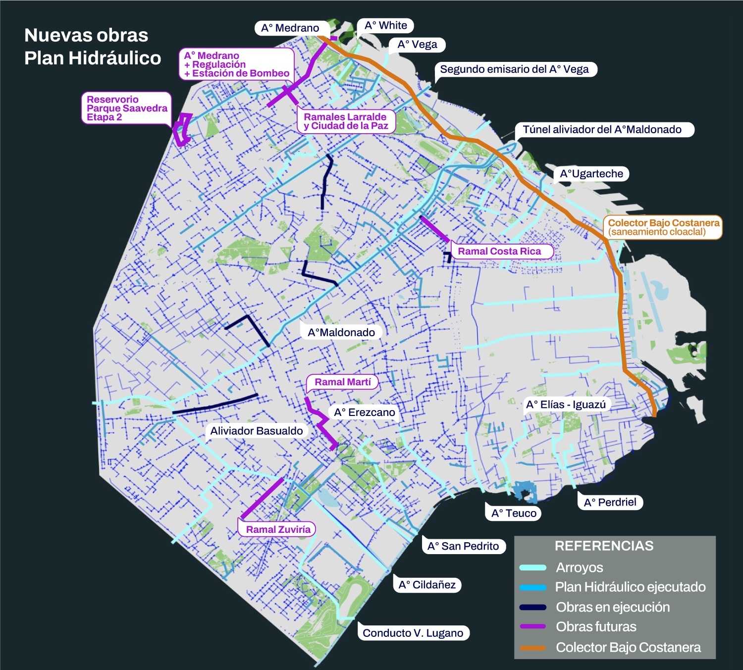 La Ciudad anunció nuevas obras hidráulicas para reducir el riesgo de inundaciones