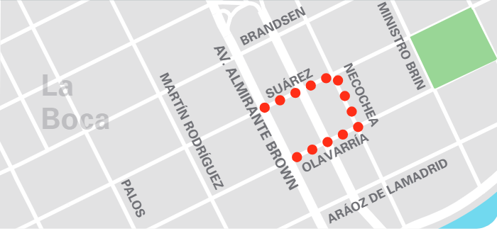 La Boca renueva un corredor clave para caminar mejor