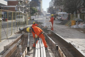 El TramBus avanza con 52 paradores en obra entre Nueva Pompeya y Aeroparque