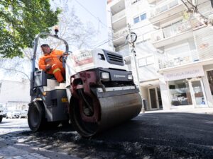 Instalan lomos de burro en distintos barrios para reducir la velocidad
