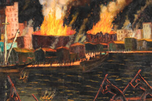 Quinquela Martín retrató el fuego y la memoria de los bomberos de La Boca