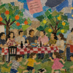 Un taller en La Boca convierte recuerdos de infancia en collages