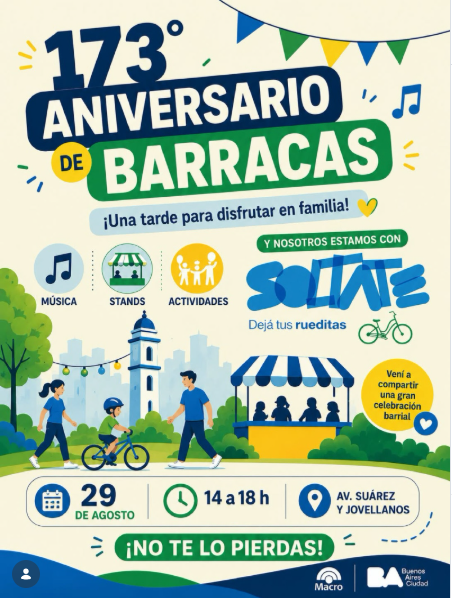 Barracas celebró sus 173 años con Soltate