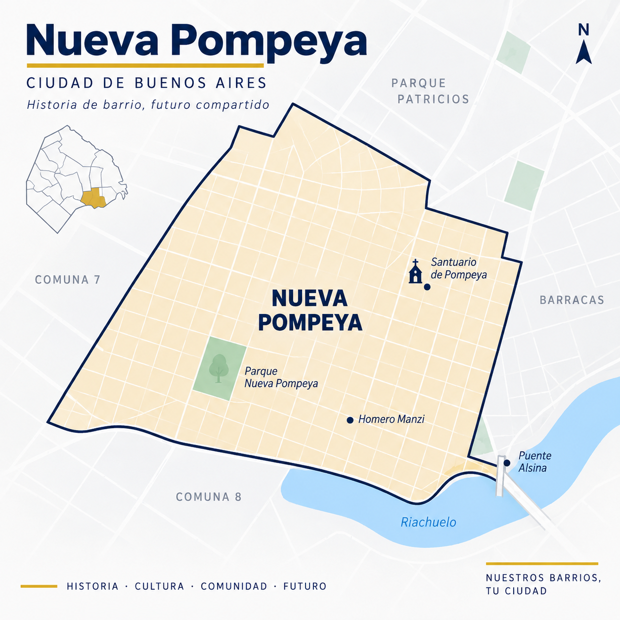 Plaza Obispo Enrique Angelelli en Nueva Pompeya, Ciudad de Buenos Aires