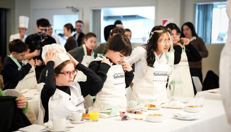 Seis escuelas cocinaron por hábitos saludables